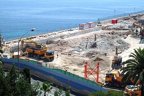 Construction de l'hôtel MONTE-CARLO BAY à Monaco