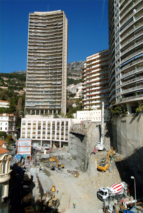 Construction de l'immeuble LE SAINT GEORGES à Monaco
