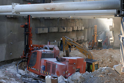 Construction de la Galerie Technique du Tunnel T33 à Monaco